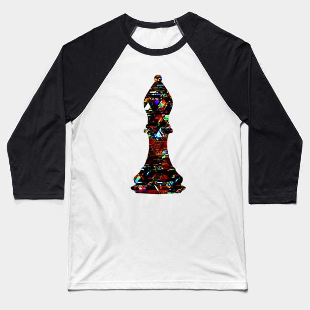 Chess Piece - The Bishop 3 Baseball T-Shirt by The Black Panther
